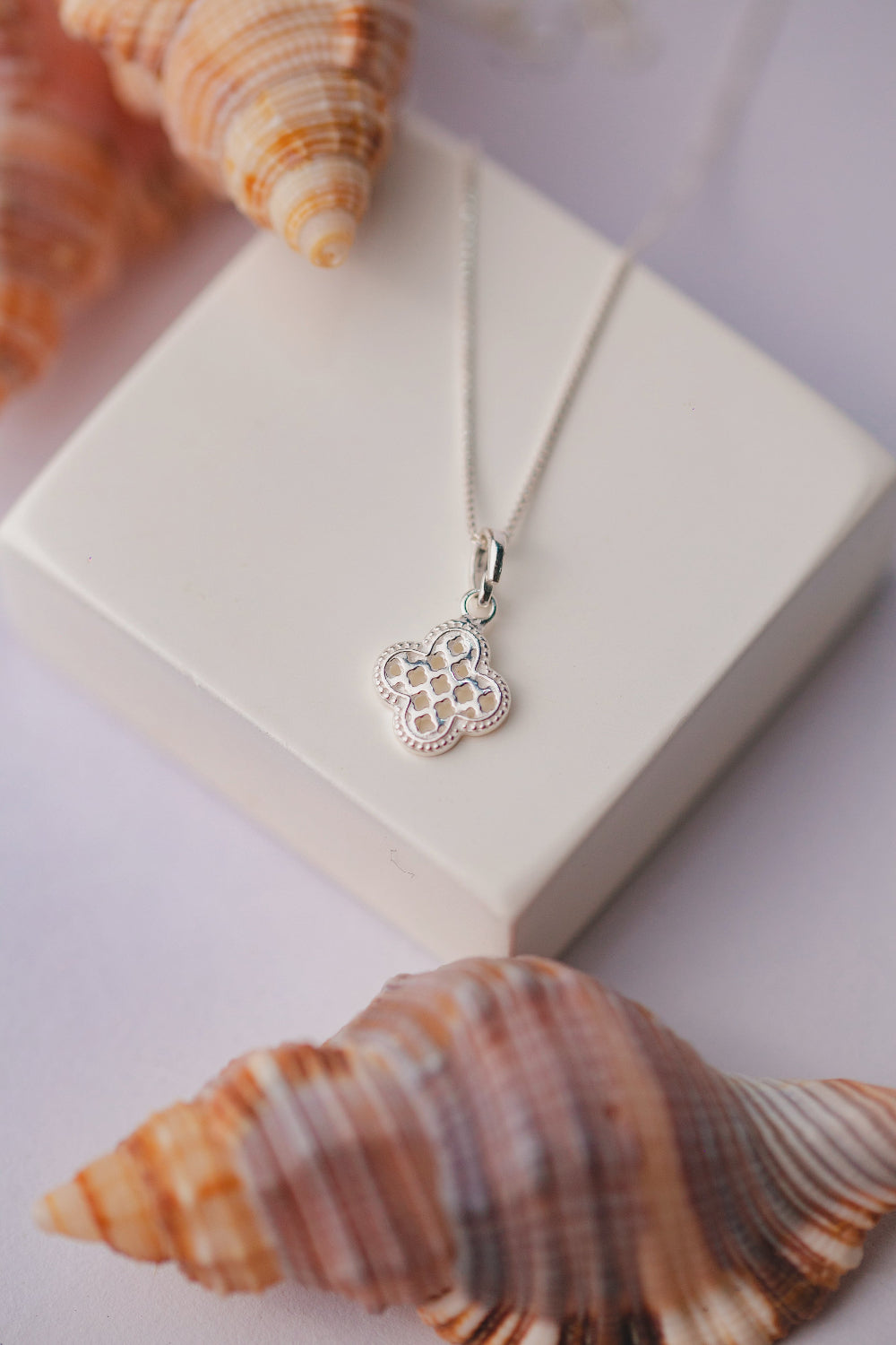 COLAR DE PRATA 925 45CM TREVO DE ZIRCONIA